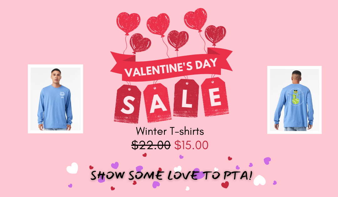 Winter PTA shirts on sale!