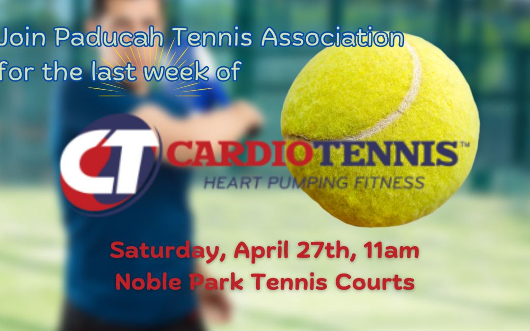 Join PTA for our last Cardio Tennis of the spring season!